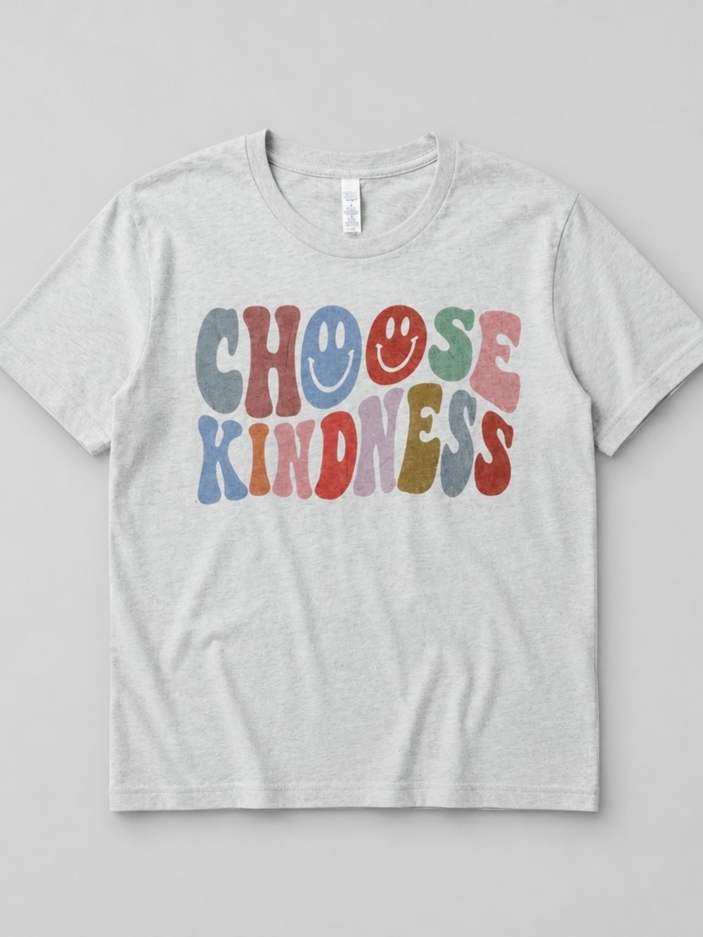 Choose Kindness Graphic Tee - Light Gray